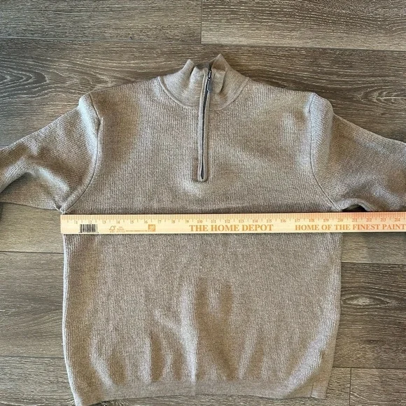 Raffi The Palmer Quarter Zip Merino Wool Jumper Sweater - Picture 8 of 8